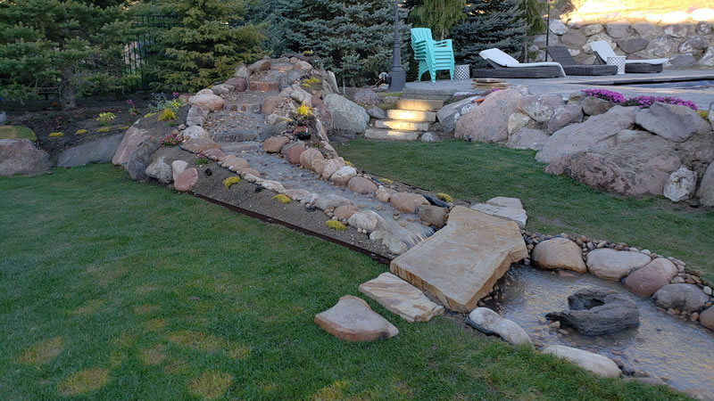 Waterfall Construction By SLC Lawn Services