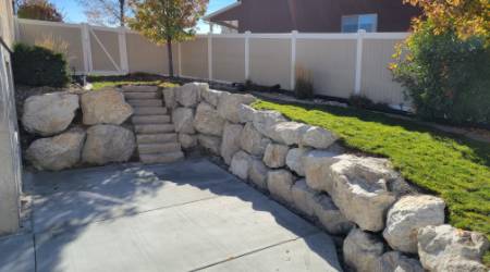 Boulder Wall Construction Salt Lake City Utah