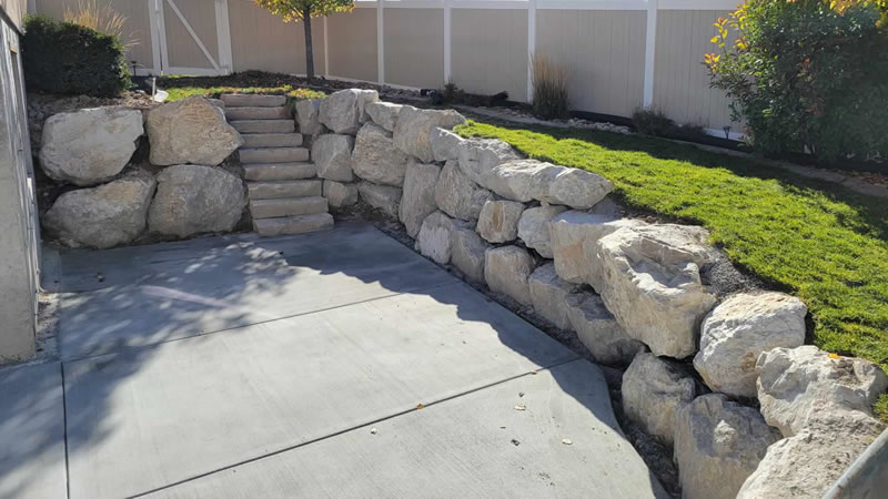 Building A Boulder Retaining Wall