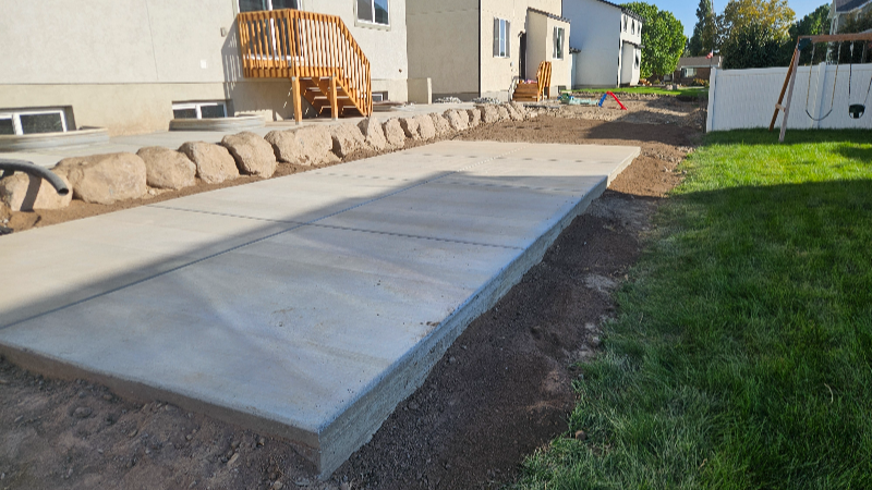 Backyard landscaping after2