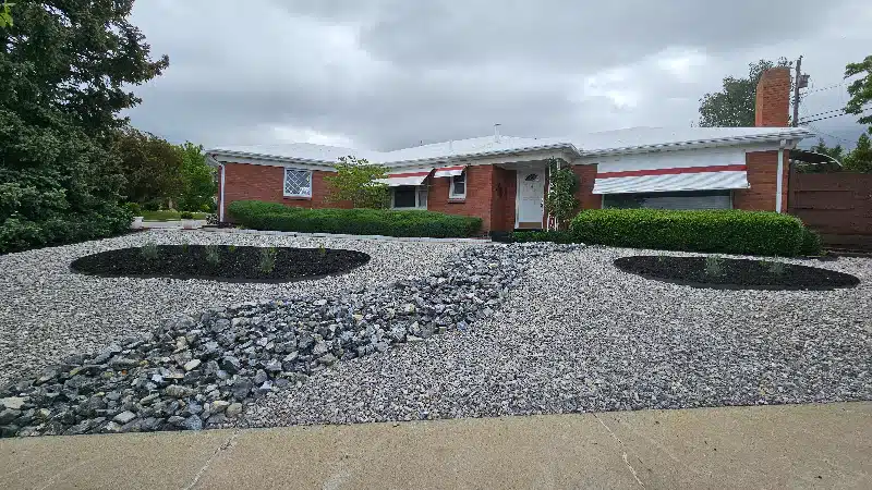 Front yard landscaping after1